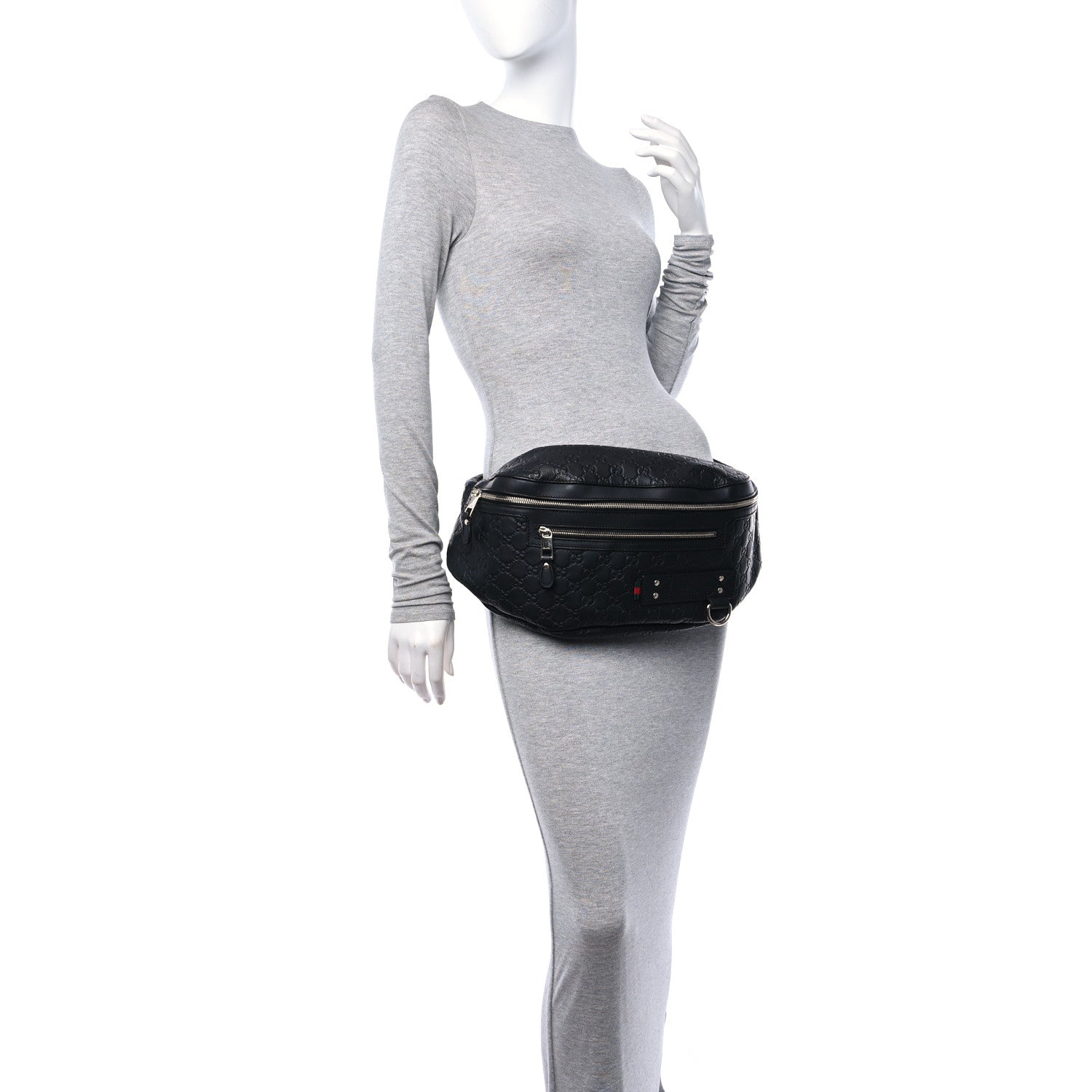 Gucci Guccissima Web Belt Bag Black 2 of 10