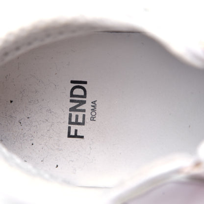 Fendi Nappa Macro FF Embossed Womens High Top Sneakers 35.5 White Ice 6 of 6