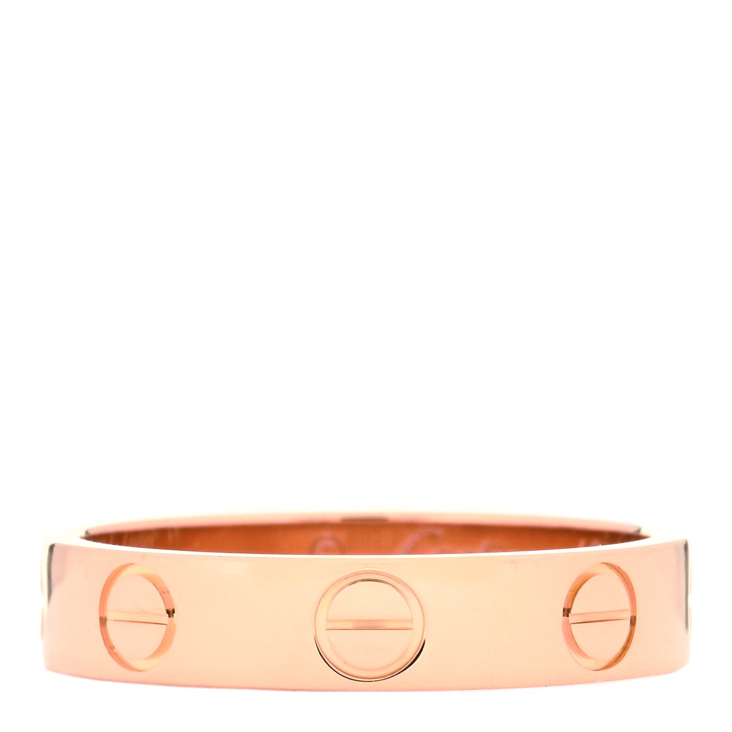 Cartier 18K Pink Gold 3.5mm LOVE Wedding Band Ring 48 4.5 1 of 3
