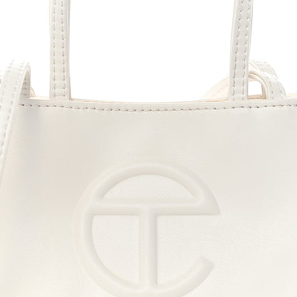 Telfar Vegan Leather Small Shopping Bag White 9 of 11