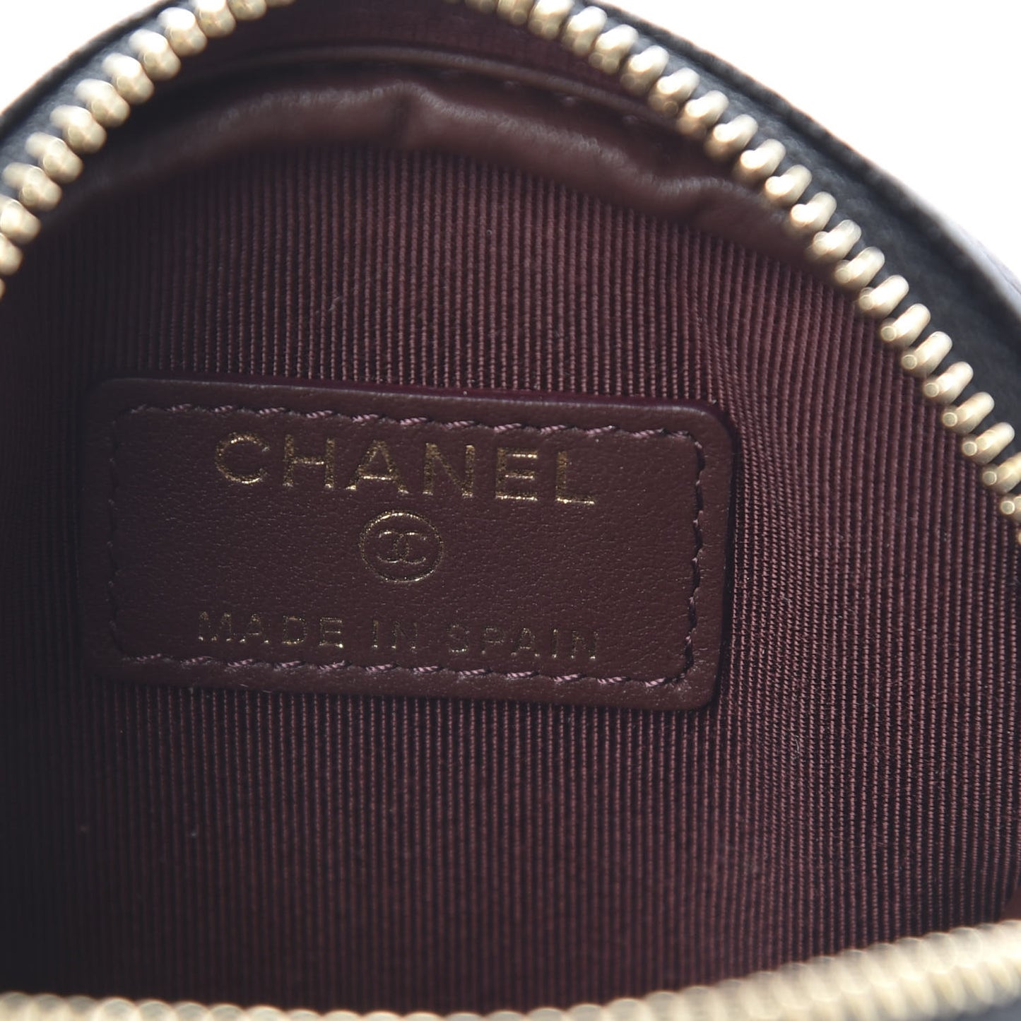 Caviar Quilted Zip Around Classic Coin Purse Black