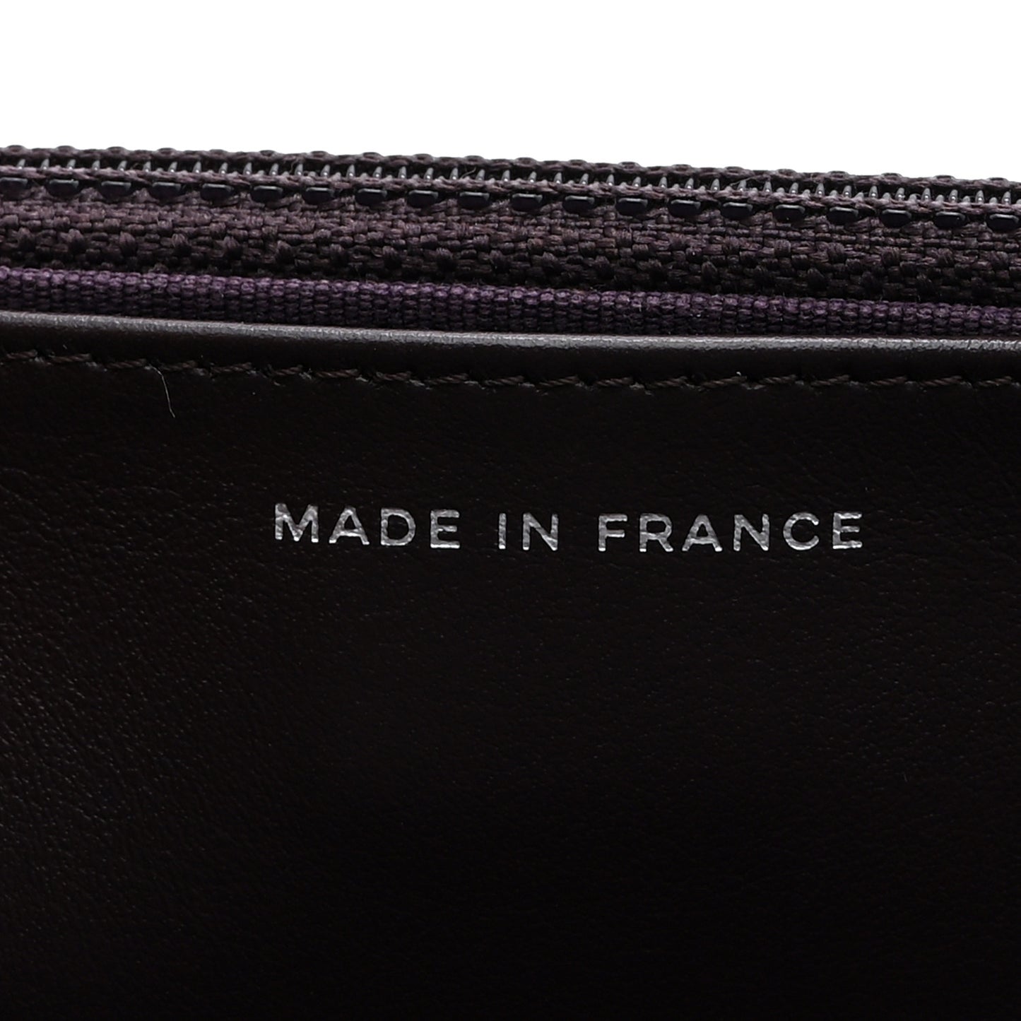 Caviar Quilted Boy Wallet On Chain WOC Dark Purple