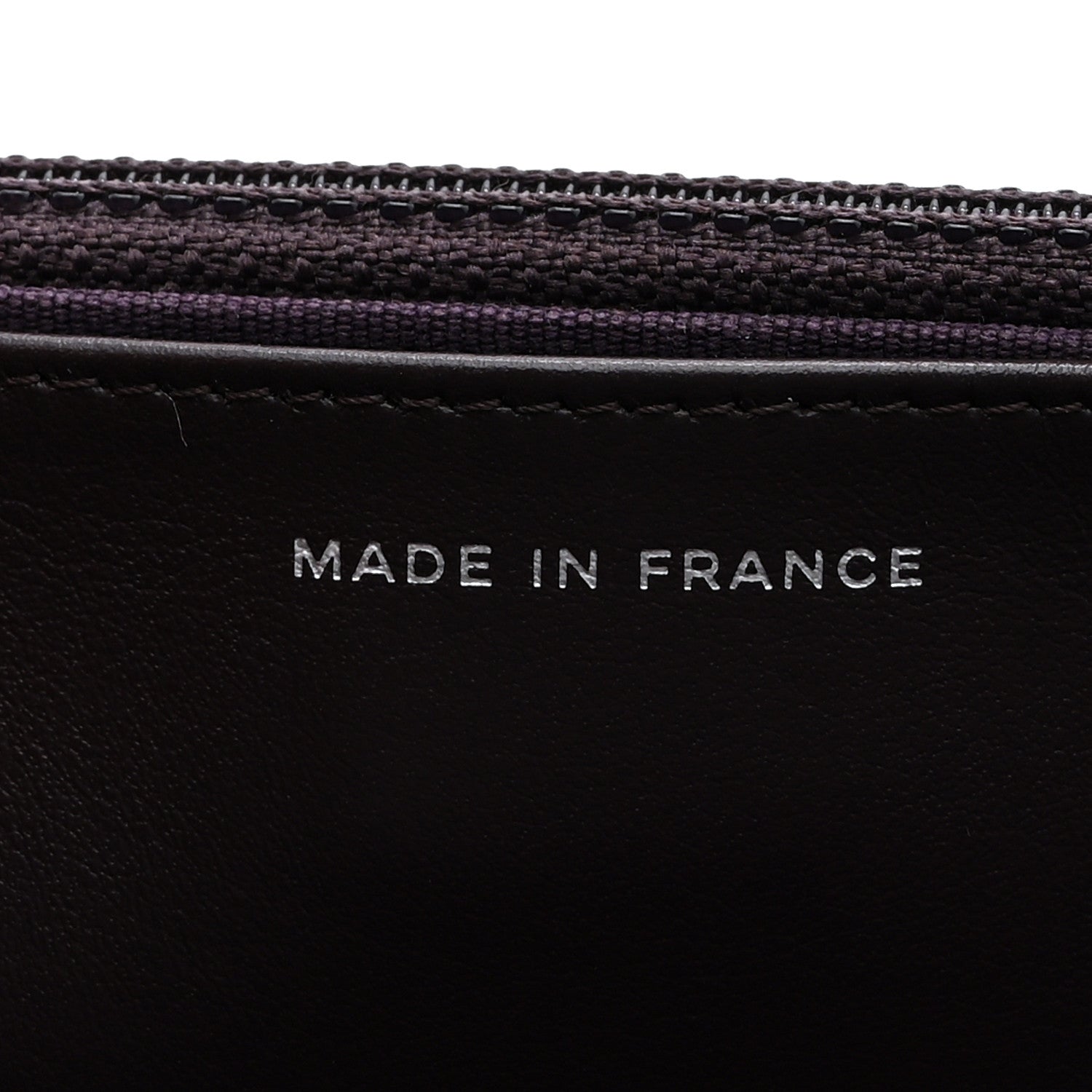 Chanel Caviar Quilted Boy Wallet On Chain WOC Dark Purple 7 of 11