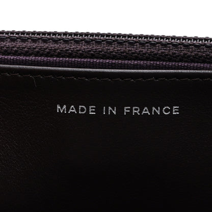 Chanel Caviar Quilted Boy Wallet On Chain WOC Dark Purple 7 of 11