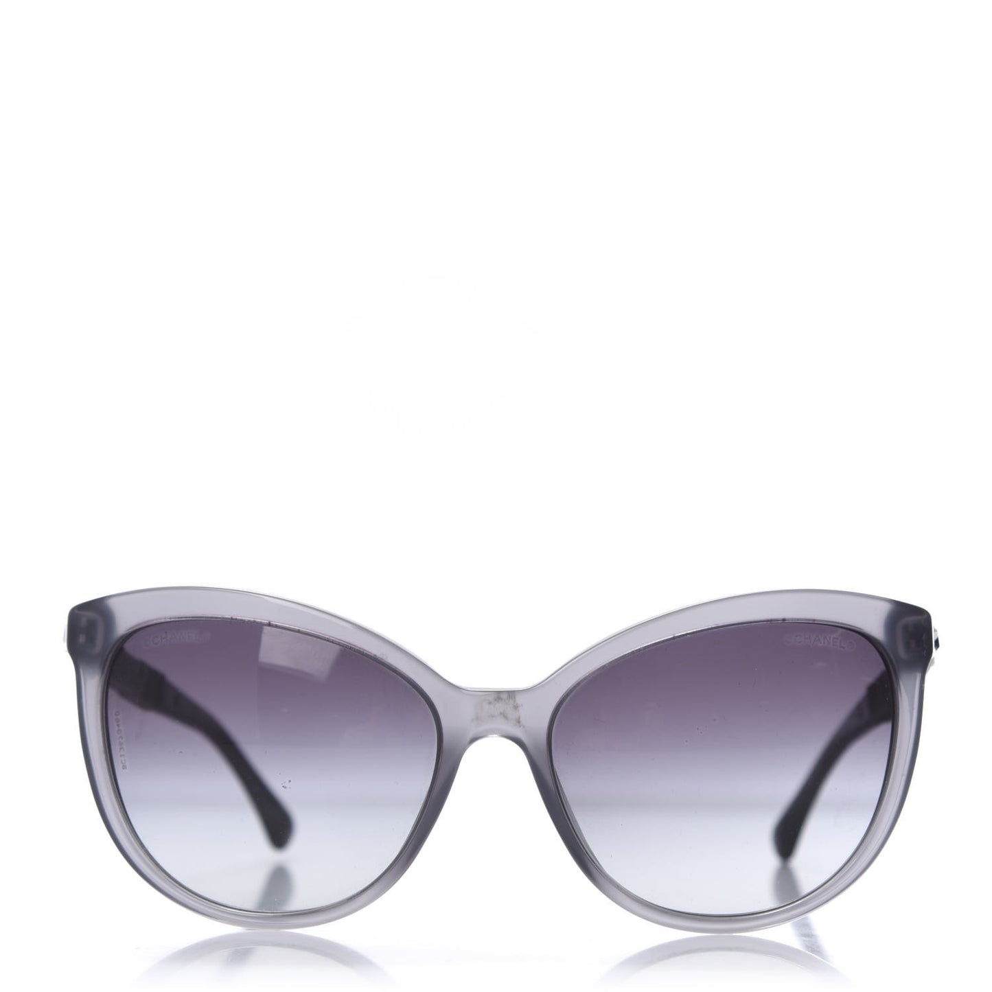 Crystal Baguette Cat Eye Bijou Sunglasses 5307-B Grey