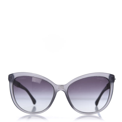 Chanel Crystal Baguette Cat Eye Bijou Sunglasses 5307-B Grey 3 of 8