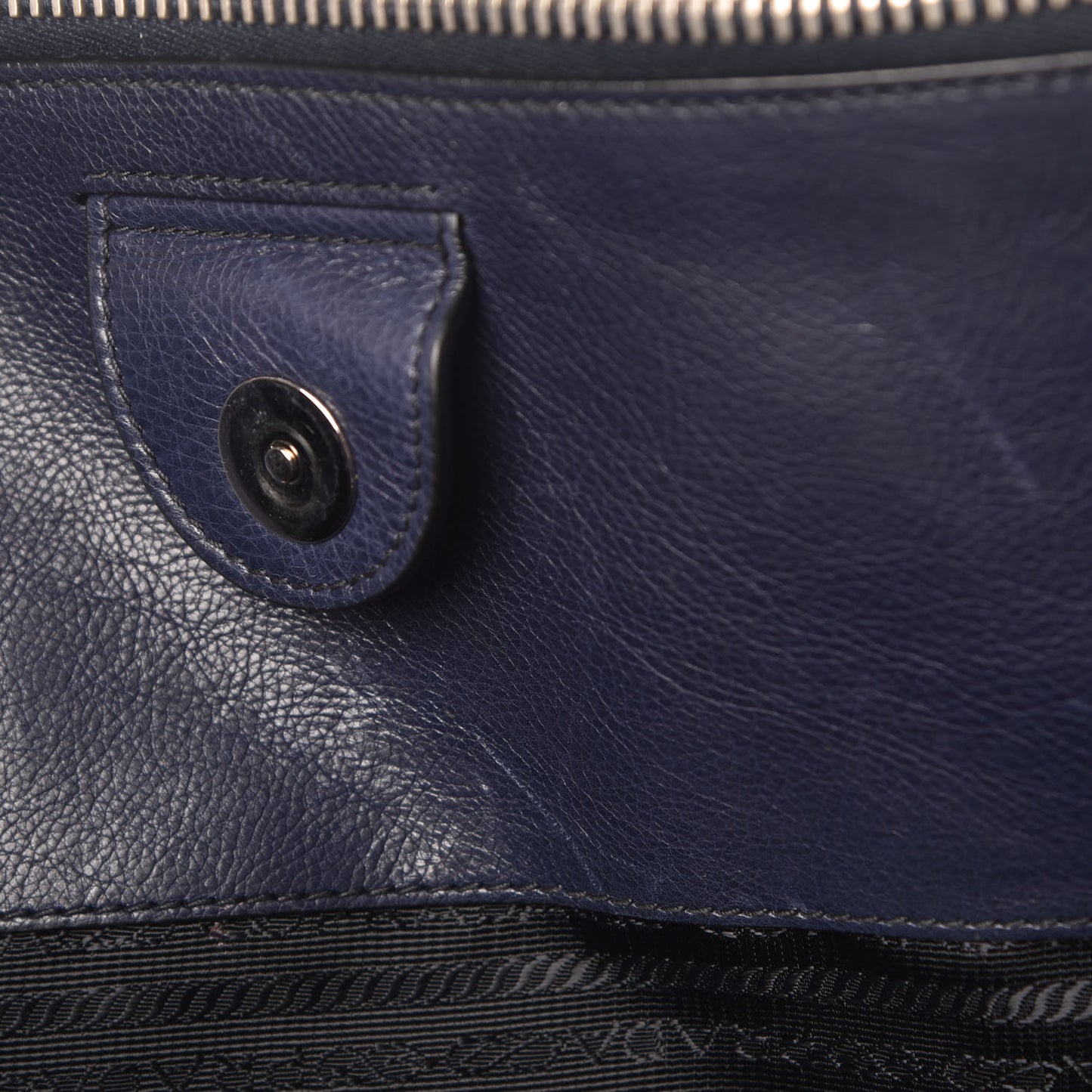 Glace Calf Twin Pocket Tote Baltico