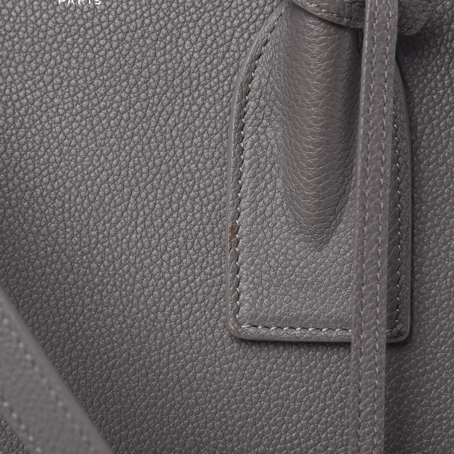 Saint Laurent Grained Calfskin Small Sac De Jour Fog 8 of 16