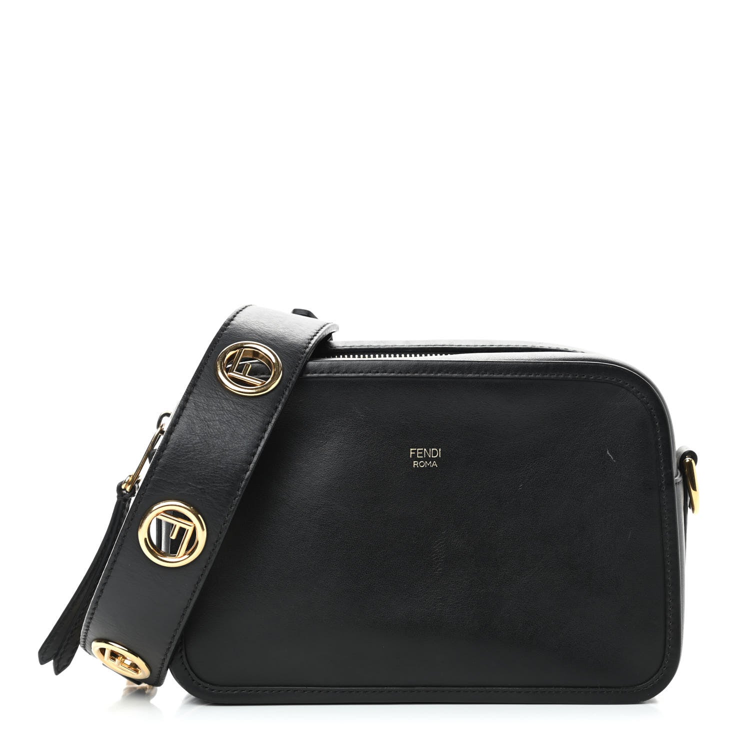 Fendi Vitello Century Opaco F is Fendi Camera Case Black 1 of 6