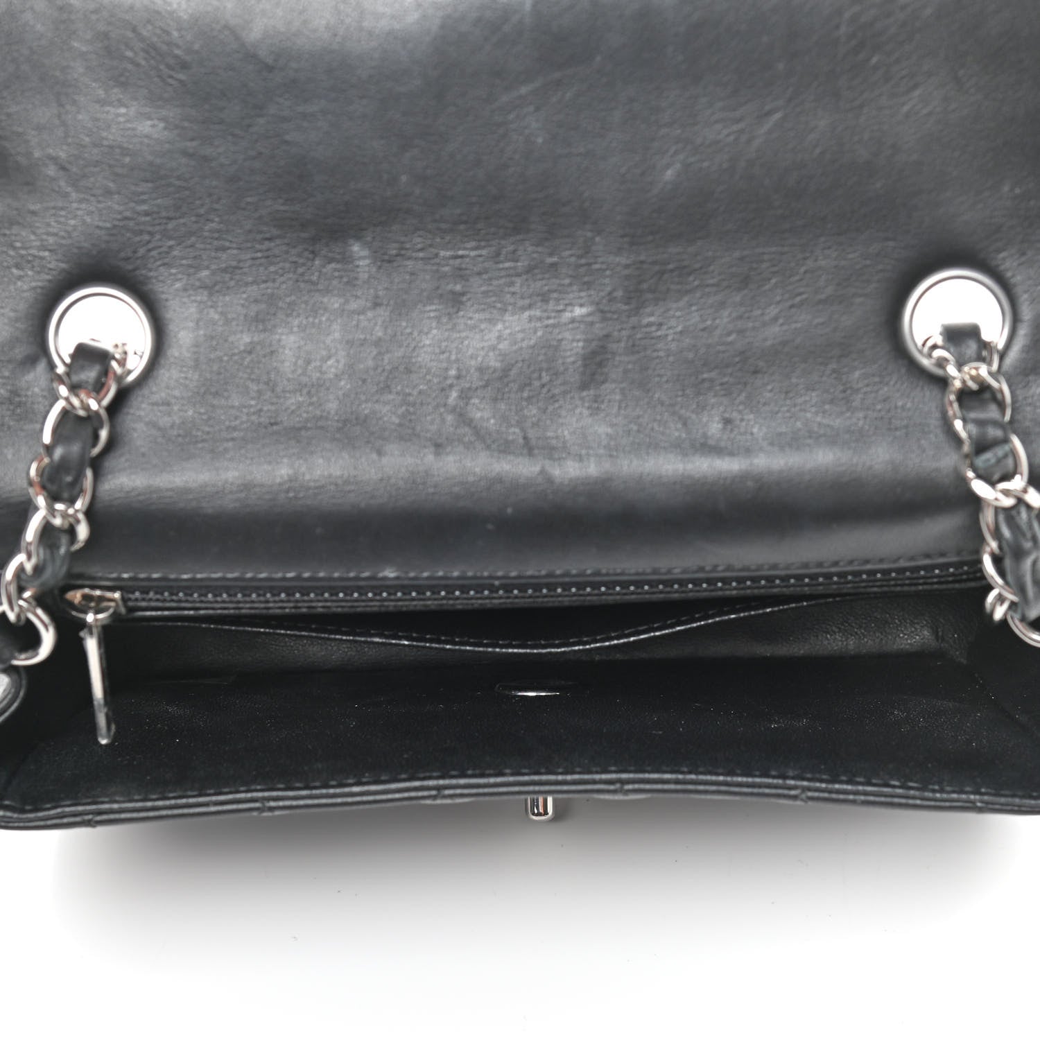 Chanel Lambskin Quilted Mini Rectangular Flap Black 5 of 9