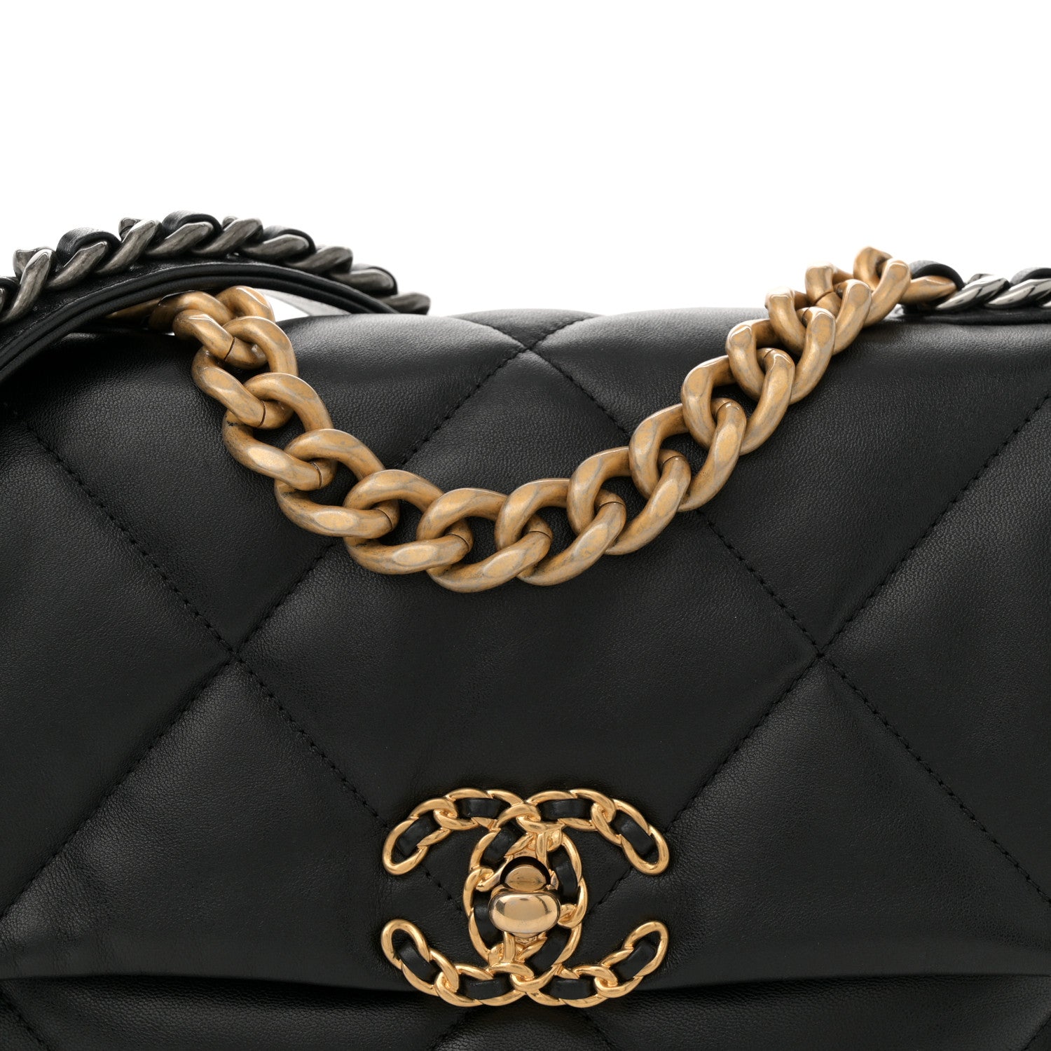 Chanel Lambskin Quilted Medium Chanel 19 Flap Black 8 of 10