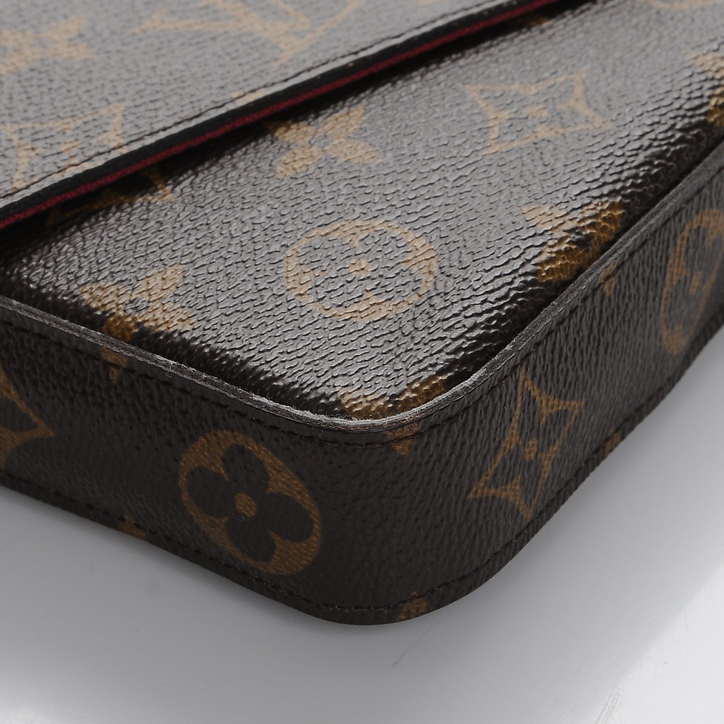 Monogram Pochette Felicie Chain Wallet Fuchsia
