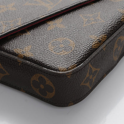 Louis Vuitton Monogram Pochette Felicie Chain Wallet Fuchsia 10 of 10