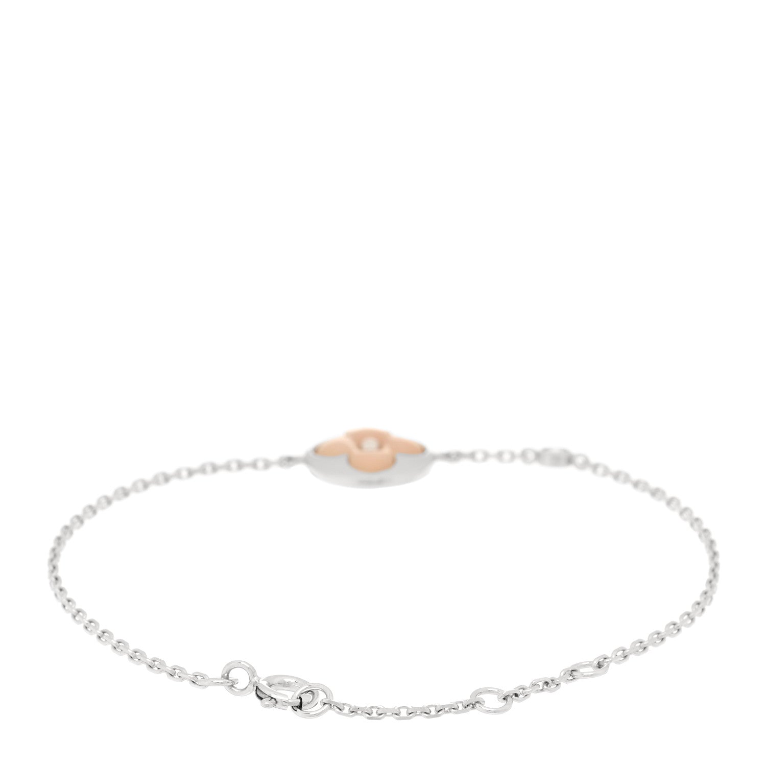 Louis Vuitton 18K White Gold Diamond Pink Opal Color Blossom BB Sun Bracelet 2 of 3