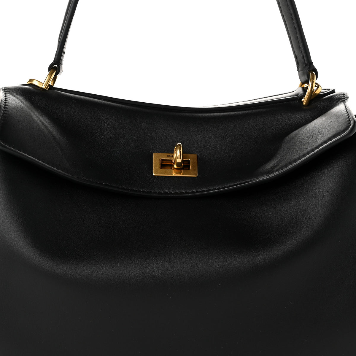 Balenciaga Natural Smooth Calfskin Medium Rodeo Top Handle Handbag Black 8 of 10