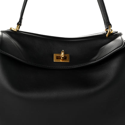 Balenciaga Natural Smooth Calfskin Medium Rodeo Top Handle Handbag Black 8 of 10