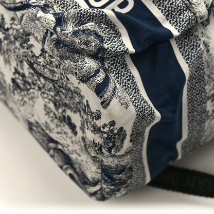 Christian Dior Nylon Technical Fabric Toile De Jouy Small Diortravel Backpack Blue 11 of 11