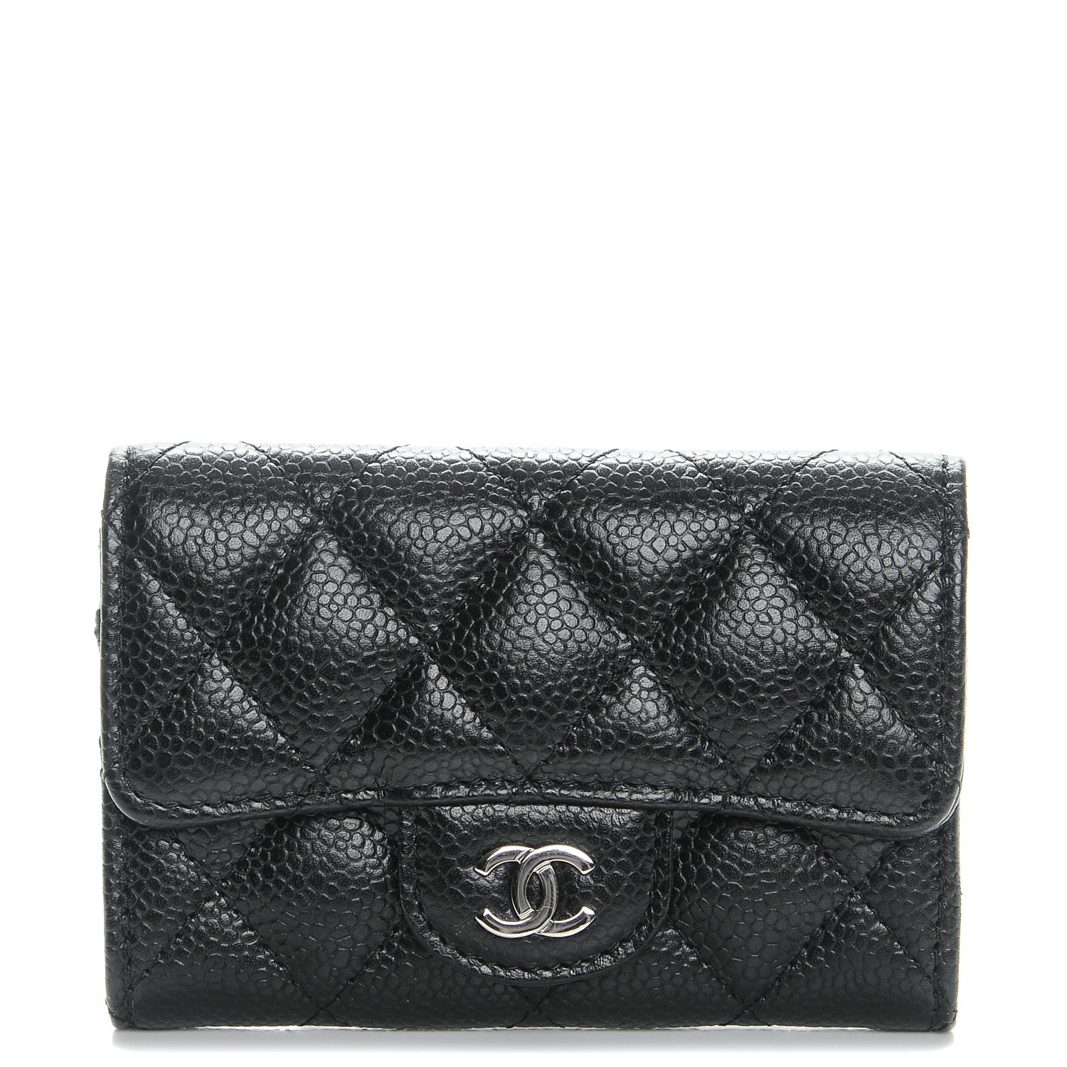 Chanel Caviar Quilted Coin Purse Black 1 of 8
