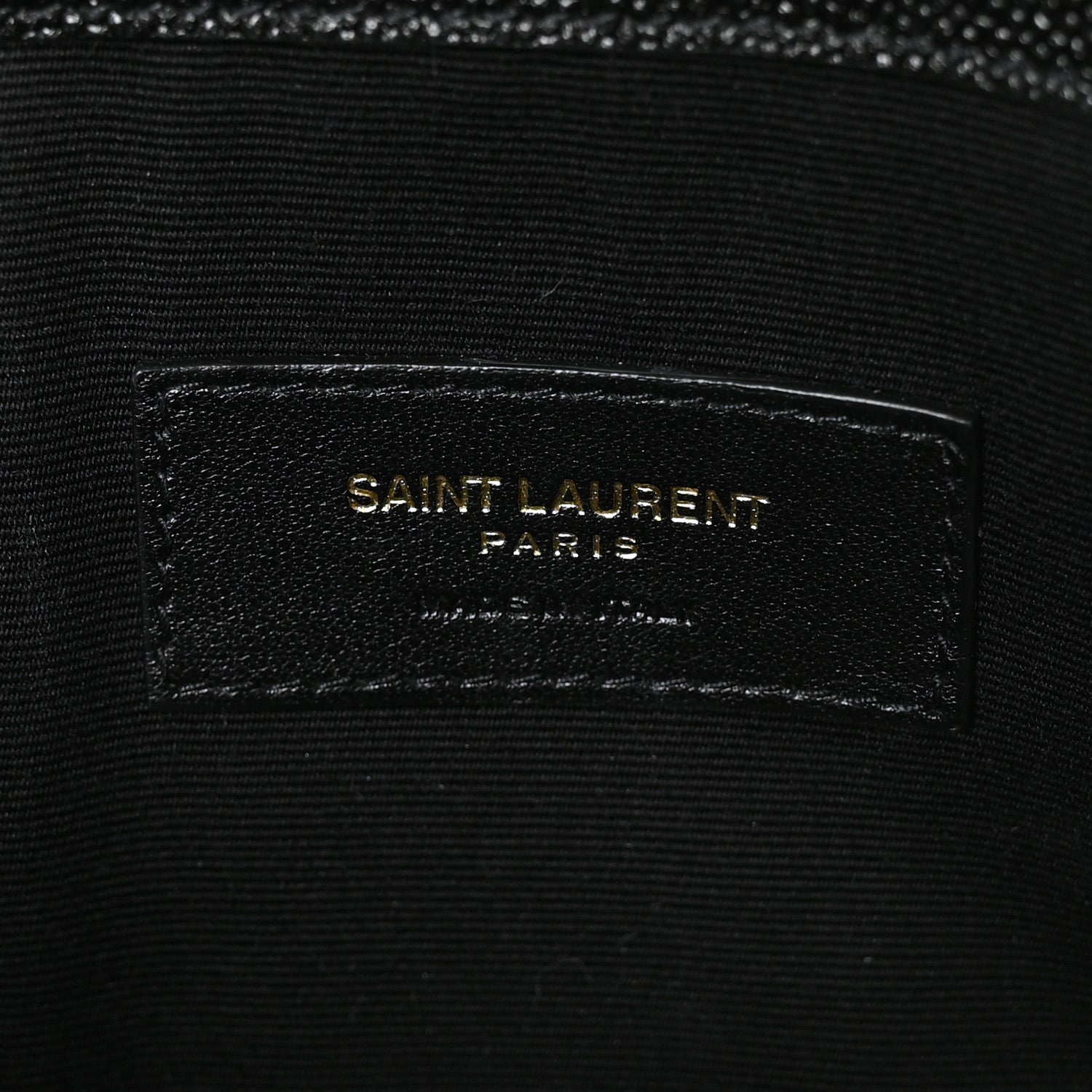 Saint Laurent Grain De Poudre Uptown Pouch Black 6 of 7
