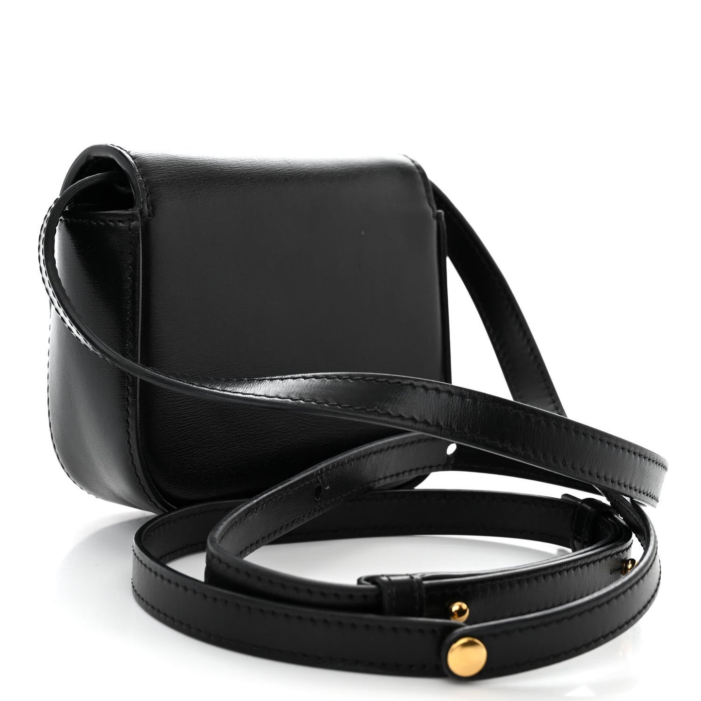 Shiny Calfskin Mini Triomphe Black