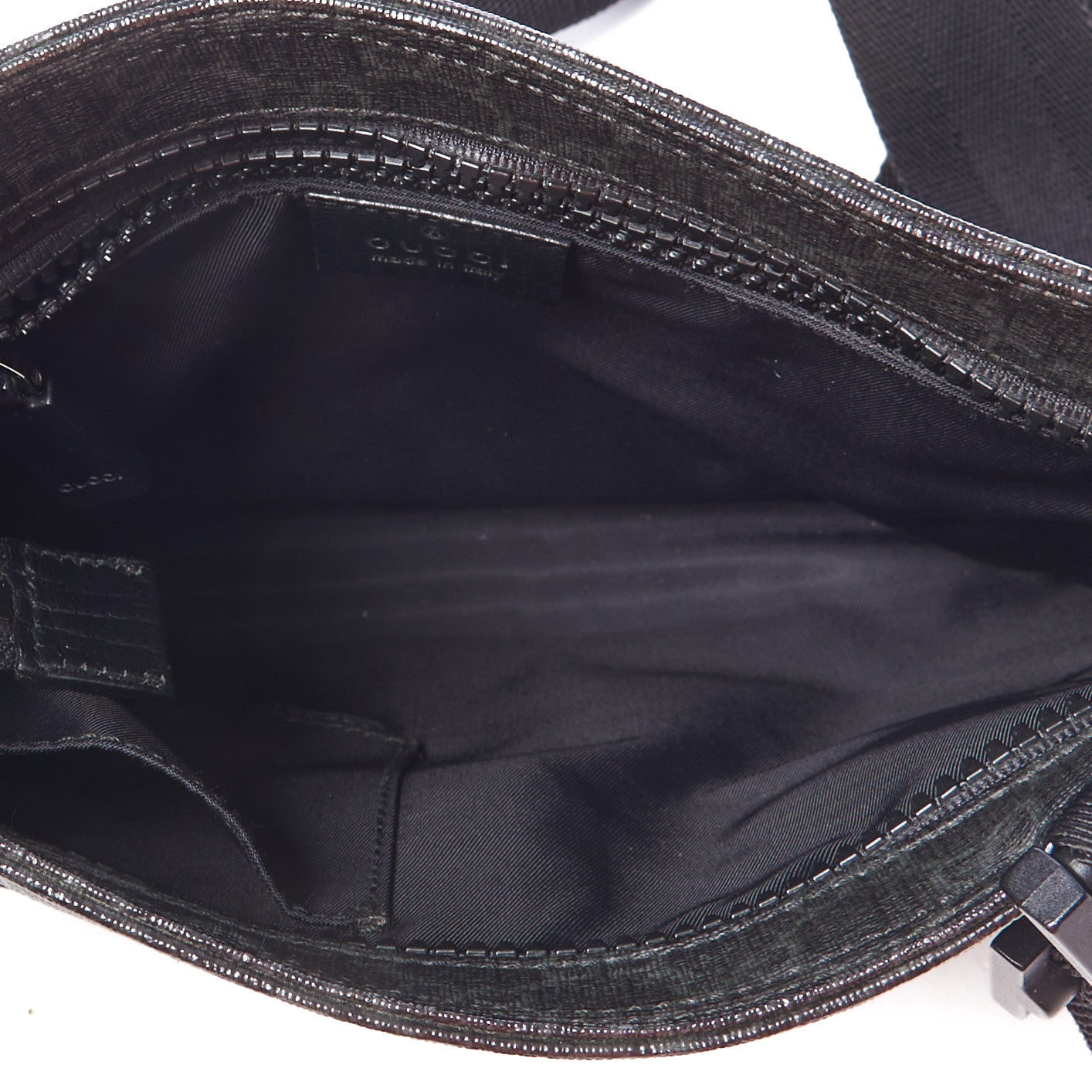 Gucci GG Plus Flat Messenger Bag Black Grey 4 of 9