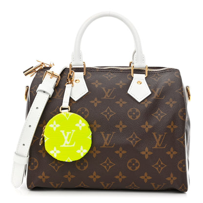 Louis Vuitton Monogram LV Match Speedy Bandouliere 25 White 1 of 9