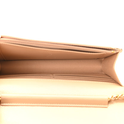 Chanel Caviar Quilted Wallet On Chain WOC Light Beige 4 of 10