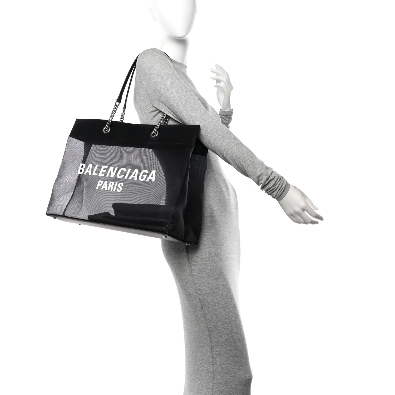 Balenciaga Mesh Large Duty Free Tote Black 2 of 10