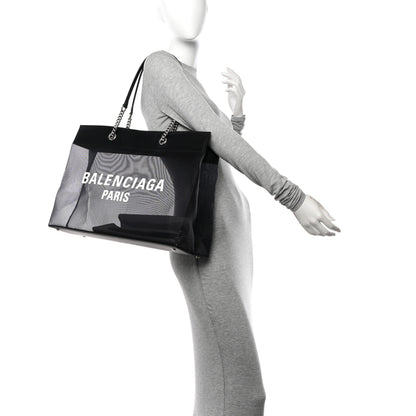 Balenciaga Mesh Large Duty Free Tote Black 2 of 10