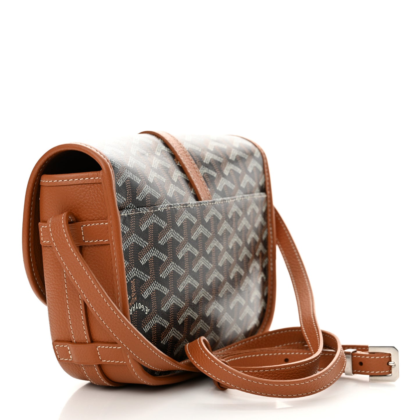 Goyardine Belvedere II PM Messenger Bag Black Gold