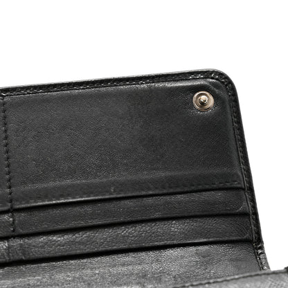 Prada Saffiano Vernice Crystal Studded Flap Wallet Black 11 of 14