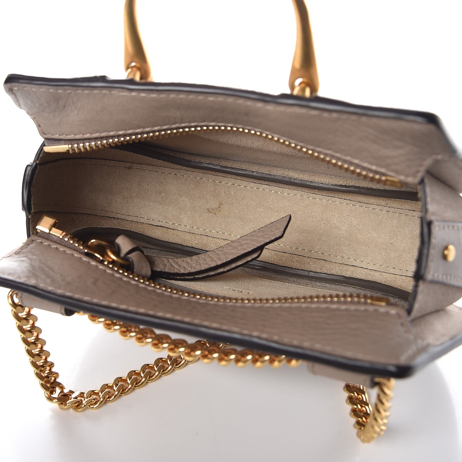Chloe Calfskin Suede Mini Pixie Signature Belt Bag Motty Grey 5 of 10