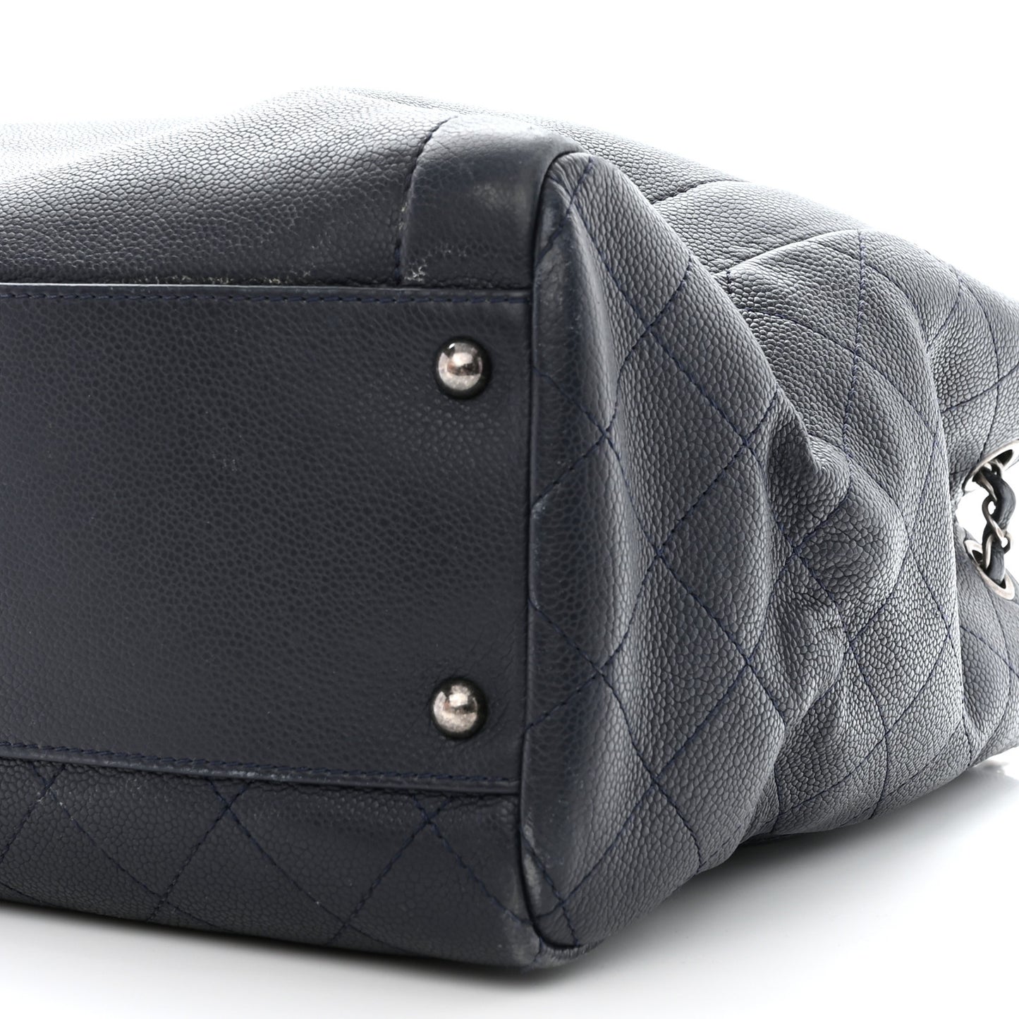 Caviar Large Shopping Tote Navy