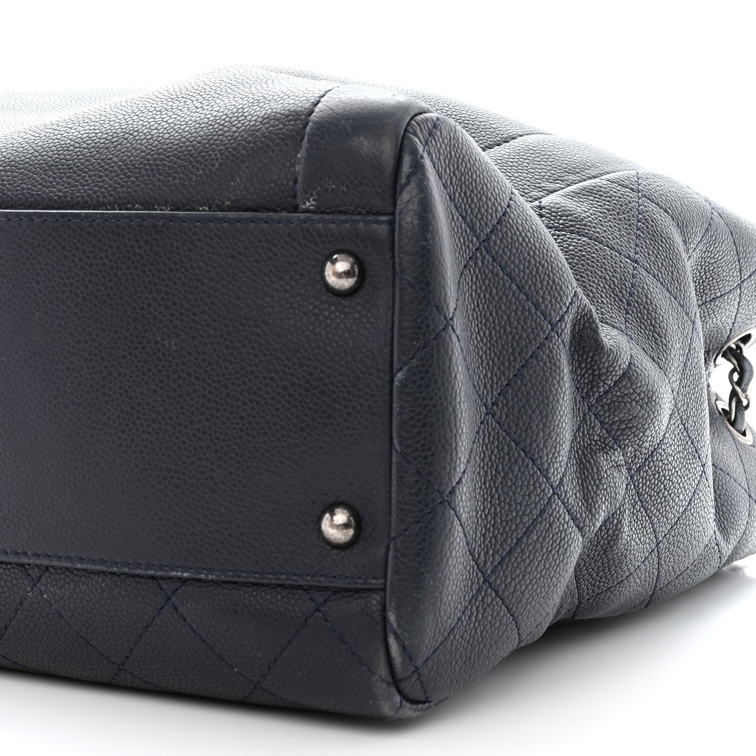 Chanel Caviar Large Shopping Tote Navy 10 of 19