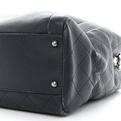 Chanel Caviar Large Shopping Tote Navy 10 of 19
