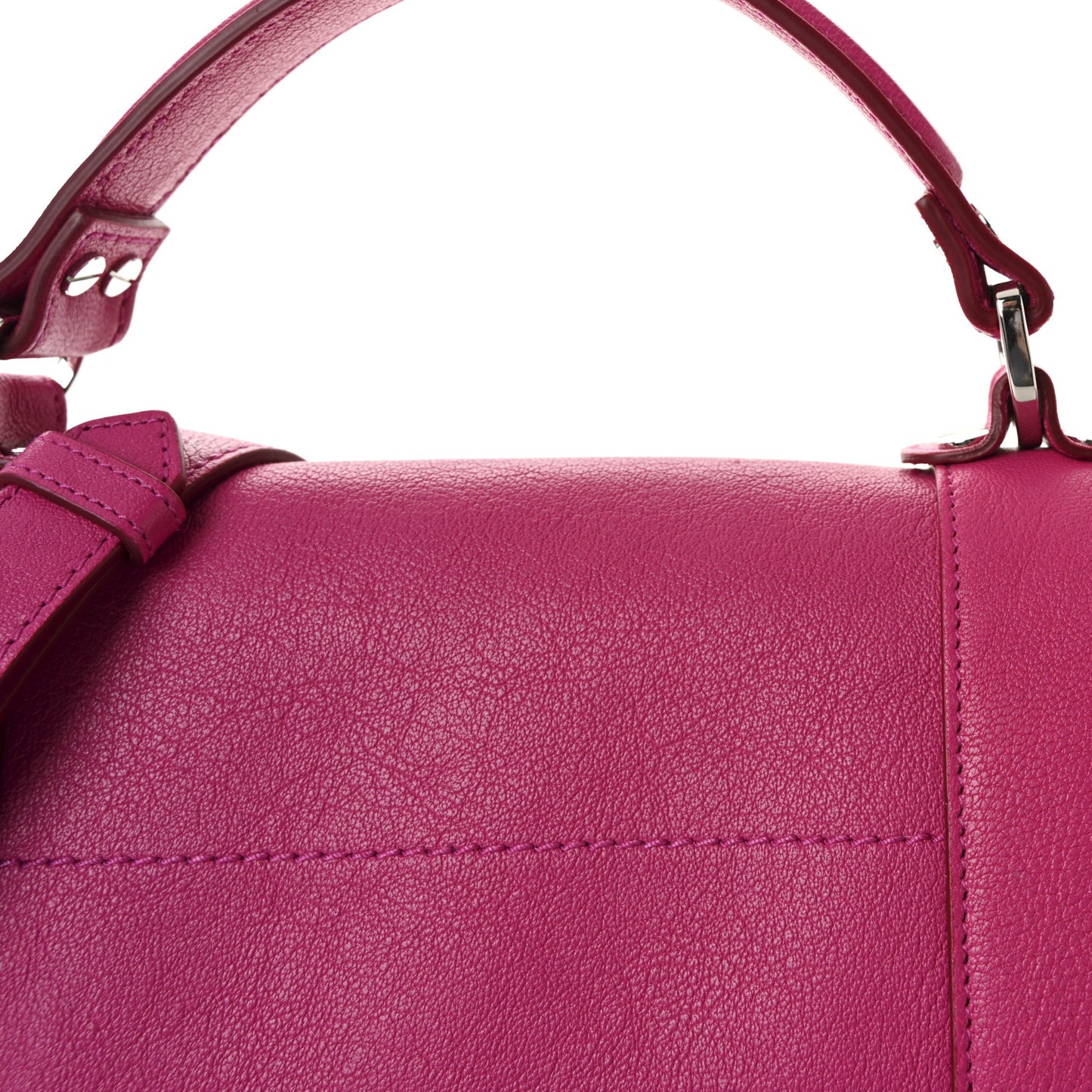 Lambskin Medium PS1 Satchel Fuchsia