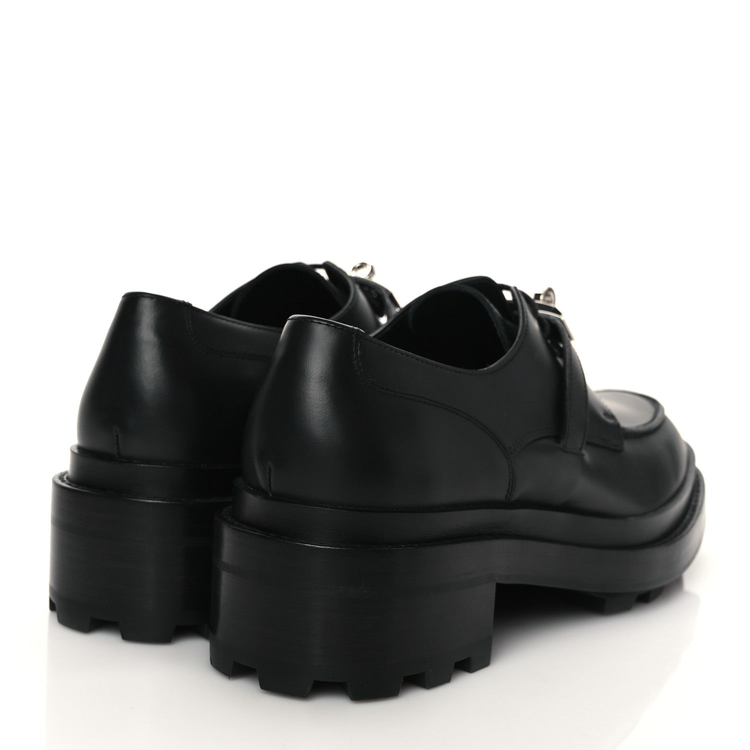 Hermes Glossed Calfskin First Oxford 39 Black 4 of 8