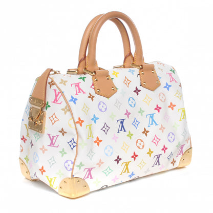 Louis Vuitton Monogram Multicolor Speedy 30 White 3 of 6