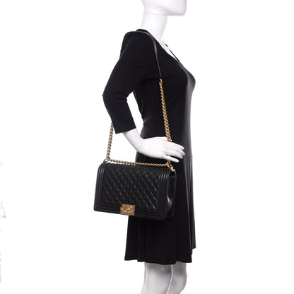 Chanel Caviar Quilted New Medium Boy Flap Black 2 of 13