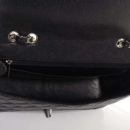 Chanel Caviar Jumbo Single Flap Black 6 of 9