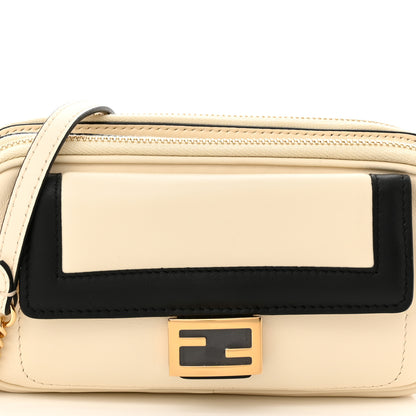 Fendi Vitello Grace Matte Bi-Color Easy Baguette Uovo Black 11 of 13