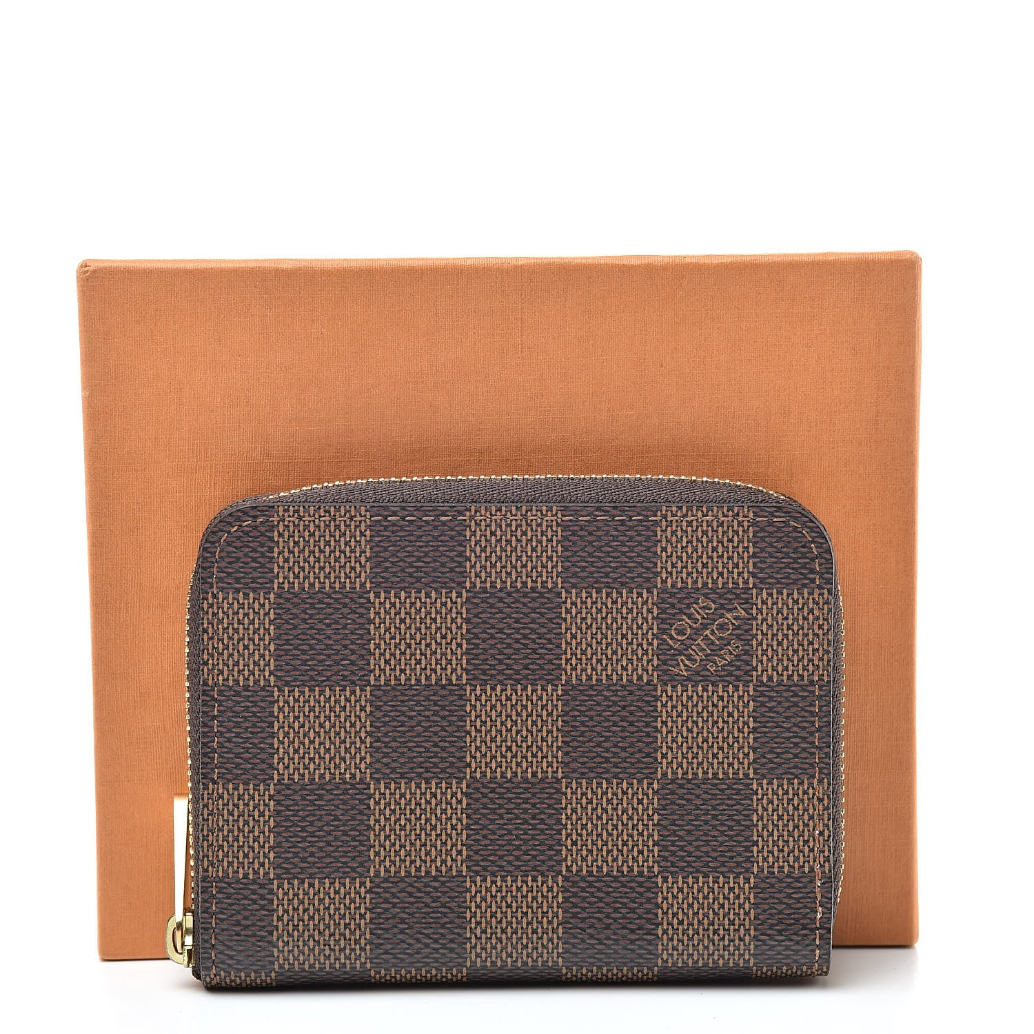 Louis Vuitton Damier Ebene Zippy Coin Purse Rose Ballerine 8 of 8
