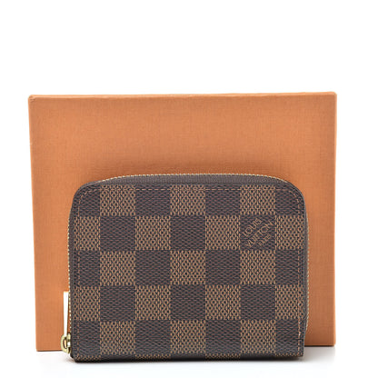 Louis Vuitton Damier Ebene Zippy Coin Purse Rose Ballerine 8 of 8