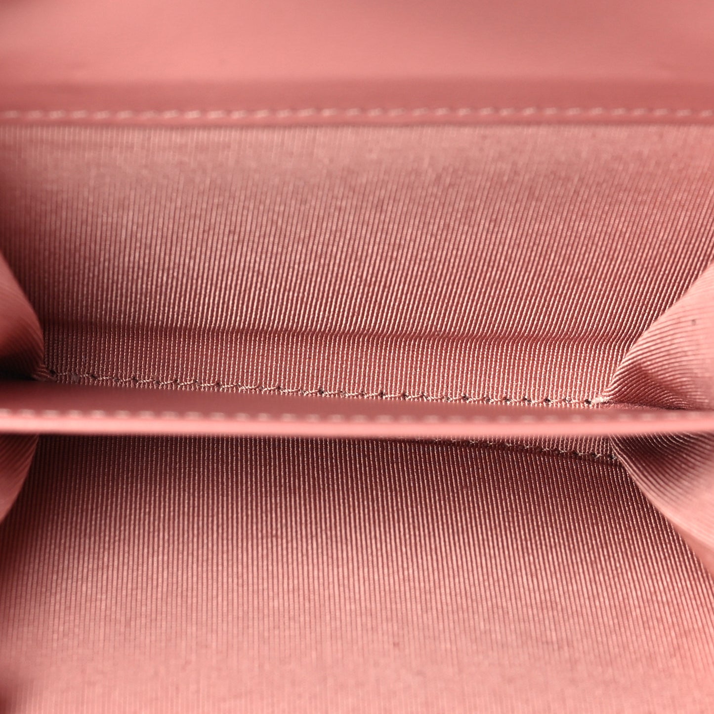 Lambskin Quilted Flap Card Holder Pink