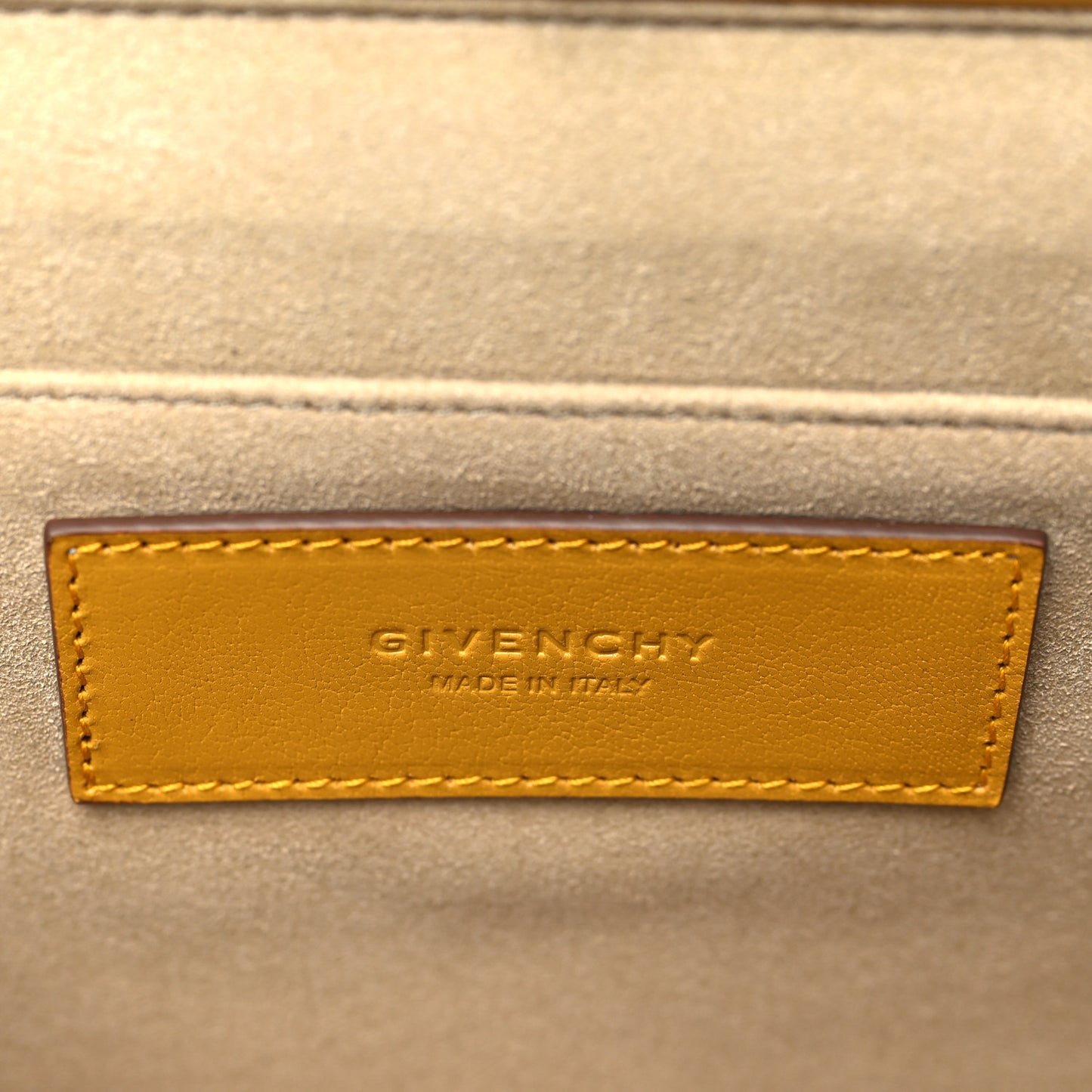 Goatskin Quilted Medium Gem Bag Golden
