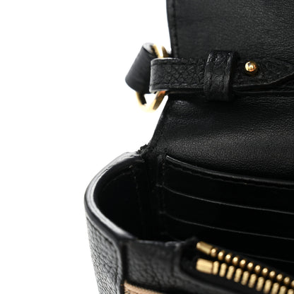 Burberry Grainy Calfskin Vintage Check Hampshire Crossbody Black 14 of 14
