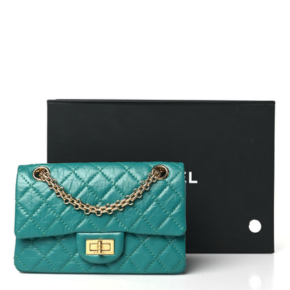 Chanel Aged Calfskin Quilted 2.55 Reissue Mini Flap Green 11 of 11