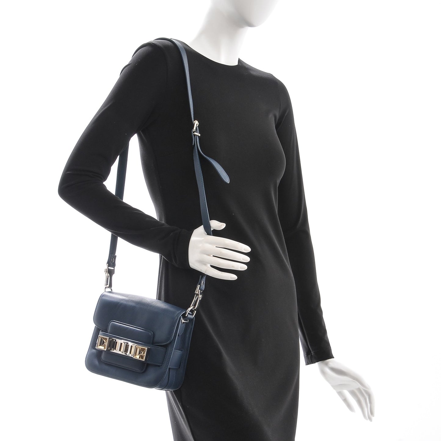 Calfskin Tiny PS11 Shoulder Bag Nightclub