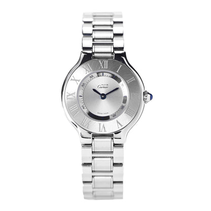 Cartier Stainless Steel 28mm Must De 21 Quartz Watch 1 of 11