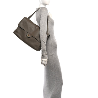 Chanel Grained Calfskin Souplissimo Maxi Flap Light Brown 3 of 11
